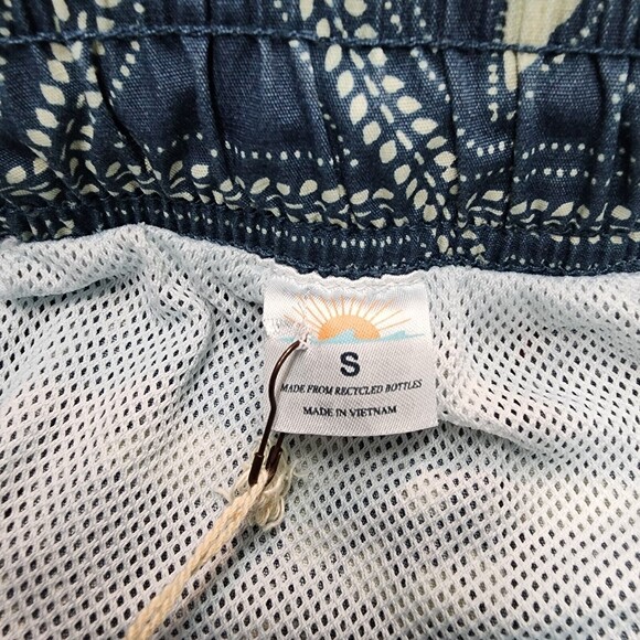 NWT Faherty Men's Blue Swim Beacon Trunks Size S - Picture 7 of 13